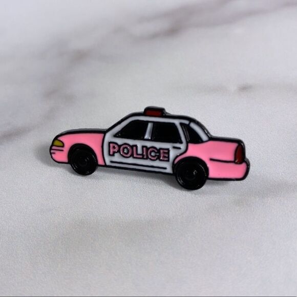Pink Cop Police Cruiser Trooper Enamel Pin/Brooch - Picture 2 of 7